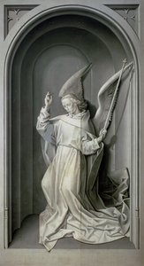 The Angel of the Annunciation, from the Portinari Triptych by Hugo van der Goes